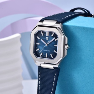 Reloj de Cuarzo para Hombre PAGANI DESIGN 2025 de 37 mm, Marca de Primera Calidad, Cristal de Zafiro con Revestimiento AR, Reloj de Negocios con Correa de Cuero Genuino - Product Image 5