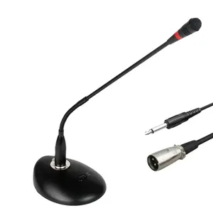 Taşınabilir takılabilir masası dağı 4 pin 75cm cundoncer gooseneck mikrofon xlr sessiz anahtarı ile