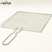 Grille de barbecue jetable en fil de fer galvanisé, panier en treillis métallique galvanisé, très populaire pour les barbecues coréens en extérieur