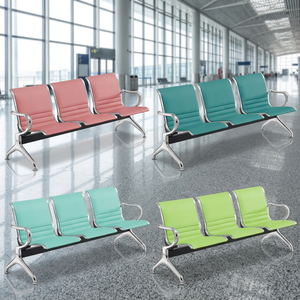Silla de espera, silla de aeropuerto, silla para infusión, asiento público, asiento de varias personas, asiento de tres personas en fila - Product Image 1