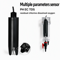 Sonde de qualité de l'eau multiparamètres RS485 pH Chlore résiduel Oxygène dissous EC TDS pour la surveillance des eaux usées en aquaculture