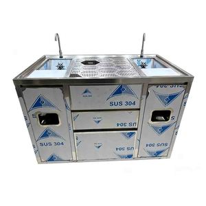 Estación de Bar para Cócteles de Acero Inoxidable a Precio Económico con Servicio de Personalización, Estación Móvil para Café y Cócteles para Exteriores - Product Image 1