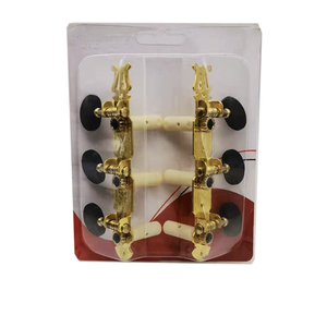 Cabezales <span class=keywords><strong>de</strong></span> máquina <span class=keywords><strong>de</strong></span> <span class=keywords><strong>guitarra</strong></span> clásica, 3 líneas, <span class=keywords><strong>cuerdas</strong></span> <span class=keywords><strong>de</strong></span> nailon, R + L, llave <span class=keywords><strong>de</strong></span> sintonización, pintura dorada - Product Image 2