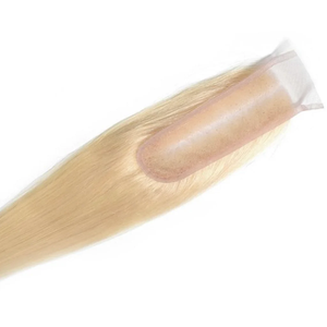 12 14 16 18 20 "2X6 #613 Rubio suizo HD Cierre de encaje con mechones de cabello humano liso Rubio para peluca vietnamita Perruque - Product Image 3