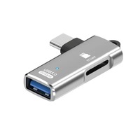 Lector de Tarjetas SD y TF USB 3.0 Todo en Uno, Tipo-C y Micro USB OTG, Lector de Tarjetas de Memoria Externo para Laptop Android