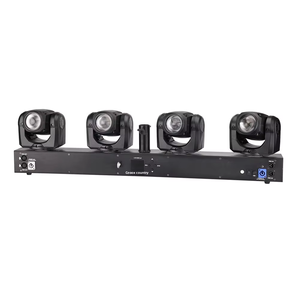 Projecteur de scène à tête mobile 4x32W 4-en-1 RGBW, rotation sans fil, contrôle individuel, éclairage DJ tout-en-un pour fêtes, discothèques et scènes - Product Image 4