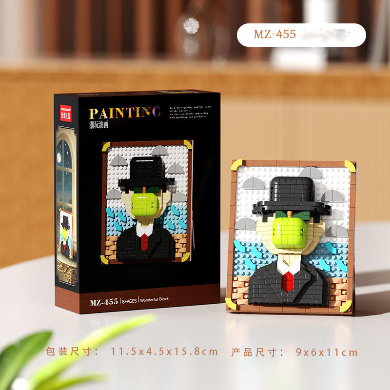 Pintura famosa - Hombre humano 380 partículas