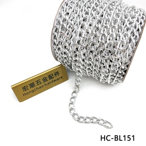 Nhôm Kim Loại Vàng/Bạc Hàng Loạt Hoa Túi Chuỗi Twist Lề Đường Chuỗi 25M/Cuộn May Vòng Đeo Tay Mở Liên Kết Chuỗi Tự Làm Đồ Trang Sức - Product Image 5