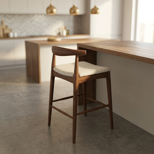 Chaise de salon moderne en bois, dossier solide, design ergonomique, style scandinave, mobilier pour la maison - Product Image 3
