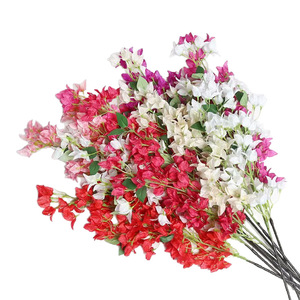 Flores Artificiales de Buganvilla Lichao, 128 Cabezas, de Seda, Realistas, Decoración para Bodas, Decoración para Exteriores del Hogar - Product Image 5