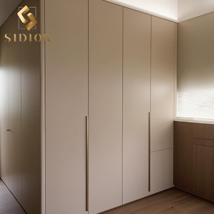 גבוהה ארון בגדים ארון בגדים ואולקין ארונות מערכות עיצוב ריהוט מותאם אישית חדר שינה מפואר וגדול עץ בארון בגדים - Product Image 3