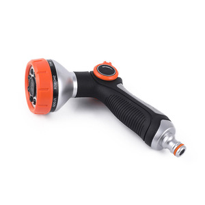 Pistola de agua con pulsador de pulgar de 8 funciones, boquilla ajustable para lavado de coches y riego de jardines, ángulo de apertura de 0,8 mm ajustable - Product Image 2