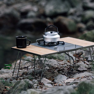 Hot Selling IGT <b>Gas</b> Stainless Steel Portable Cooking <b>Table</b> Outdoor Camping <b>BBQ</b> Customizable Picnic <b>Table</b> Use - Product Image 3