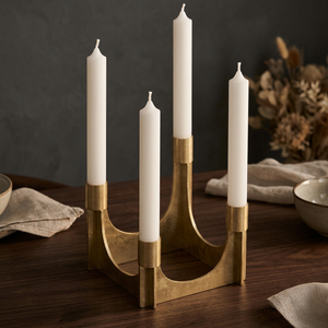 Candelabro Moderno de Metal con 4 Brazos, Centro de Mesa Decorativo, Portavelas para Decoración del Hogar, para Comedor, Sala de Estar, Bodas - Product Image 3