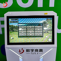 Jeux interactifs de golf de sports d'intérieur commerciaux simulateur de golf d'entraînement de simulation de golf