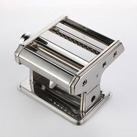 Traitement du grain, fabricant de feuilles de nouilles portatives Dolly Macaroni en acier inoxydable de cuisine, machine de fabrication de nouilles familiales