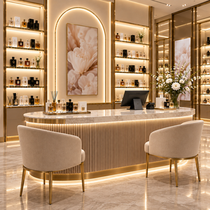 Vitrine d'exposition de parfums sur mesure avec éclairage LED pour boutique de parfums de luxe - Product Image 3