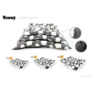 Ensemble de 3 tapis pour chien en velours de coton confortable Cloud Jacquard, gris - Product Image 1