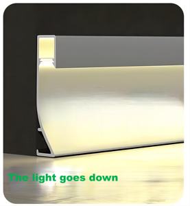 Bande lumineuse décorative en céramique pour les coins du sol, bande en aluminium et cuivre intégrée au sol, <span class=keywords><strong>carrelage</strong></span> incrusté - Product Image 6