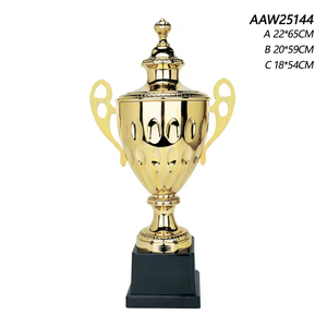 كأس بطولة كرة القدم مخصص من سبائك الزنك ثلاثي الأبعاد، جائزة ذهبية وفضية للفعاليات الرياضية - Product Image 6