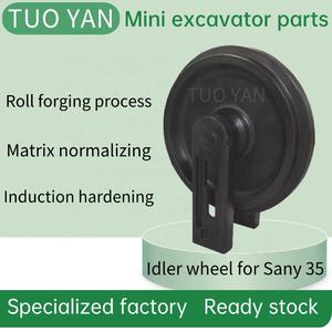 Suku cadang roda penggali Mini, untuk Sany 35 <span class=keywords><strong>idler</strong></span> <span class=keywords><strong>roller</strong></span> suku cadang mesin konstruksi SY35 roda pemandu - Product Image 3
