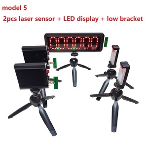 Chronomètre de course à LED avec capteur laser, compte à rebours précis, chronomètre numérique pour athlètes, entraînement de vitesse de course - Product Image 2