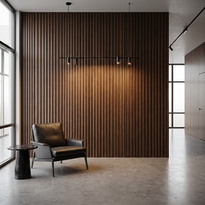 Panneau mural cannelé en bambou et cristal co-extrudé pour <span class=keywords><strong>salon</strong></span> <span class=keywords><strong>de</strong></span> style contemporain, <span class=keywords><strong>décoration</strong></span> intérieure intégrée - Product Image 4