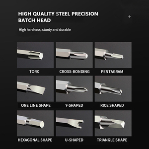 Juego de destornilladores OEM <span class=keywords><strong>Precision</strong></span> 117 <span class=keywords><strong>1</strong></span> mango de acero magnético DIY grado Torx Phillips Hex Bits Kit para reparación de PC y teléfonos móviles - Product Image 5