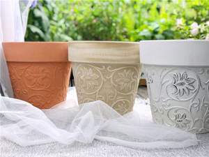 Jardin À La Main Rustique 5 pouces En Terre Cuite Pot De Fleur D'argile Succulent Planteurs - Product Image 4