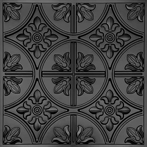 Plaques de plafond carrées en PVC imperméables de style Art déco, panneaux muraux décoratifs en relief, PLB18, or antique - Product Image 3