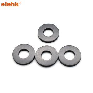 ELEHK Rondelle d'espacement en <span class=keywords><strong>plastique</strong></span> noir et blanc PA66 Rondelle d'espacement en nylon remplie de verre Joint en <span class=keywords><strong>plastique</strong></span> en nylon Rondelles plates en <span class=keywords><strong>plastique</strong></span> - Product Image 2
