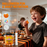 Gummies multivitaminées pour enfants AegleWell OEM, marque privée, vitamines C, D3, zinc, soutien immunitaire, saveur orange, 60 unités