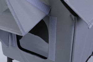 USMILEPET, лидер продаж, большой дом для кошек, изолированный, защищенный от атмосферных воздействий дом для кошек для диких кошек, спасательная дверь, приподнятый, складной - Product Image 6