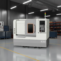 Torno CNC de Cama Inclinada de Alta Velocidad XMK-460, Alta Precisión, Alta Rigidez, Recorrido del Eje X de 425 mm, Recorrido del Eje Z de 350 mm, 2 Ejes, 0.008 mm