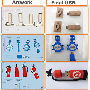 Clé USB en PVC en forme de dessin animé 3D personnalisée pour voiture, 4 Go, 8 Go, 16 Go, 32 Go, clé USB haute vitesse pour enfants, cadeau, promotion de marque - Product Image 5