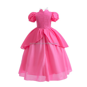 Nuevo vestido de princesa melocotón, disfraces de películas y TV para niñas, actuación infantil, carnaval, Halloween, fiesta de cumpleaños, disfraz de Cosplay - Product Image 2