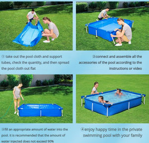 Piscina para Niños, Piscina para Adultos, Piscina Plegable para Patio Exterior, Soporte Móvil para Piscina, <span class=keywords><strong>Cisterna</strong></span> - Product Image 2