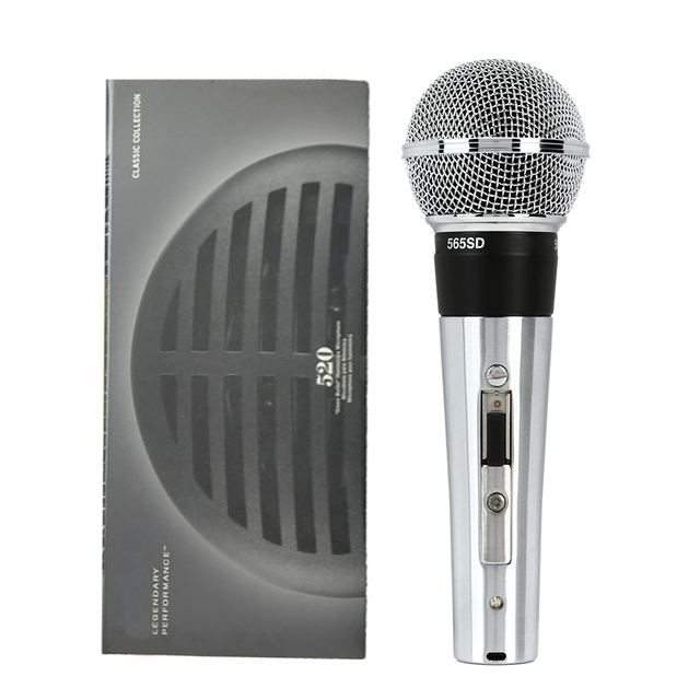 565SD Classic Unisphere Vocal Wired Microphone for Conferencing 565 SD Wired Dynamic Handheld Microphone for Karaoke