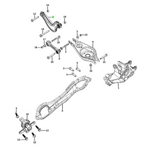 Brazo de Control para Chrysler Pacifica Voyager 68445336AA, Pieza de Repuesto para Suspensión de Amortiguador MacPherson Inferior - Product Image 4