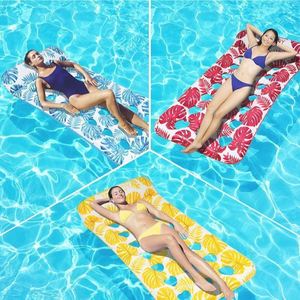 Flotador con Diseño de Hojas: Balsa Inflable para Adultos, Ideal para Fiestas en la Piscina y Diversión de Verano - Product Image 3