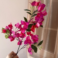 Fleurs artificielles de bougainvillier, décorations végétales en tissu de soie polyester, verdure pour une ambiance florale, arrangements floraux