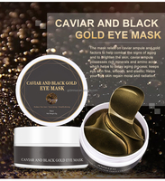 Masque Contour des Yeux Or 24K Marque Blanche, Hydratant au Collagène Marin et Acide Hyaluronique Bio, en Feuille de Cristal, pour les Cernes
