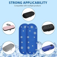 Badu Fashion – Lot de 2 pochettes réutilisables pour insuline au gel froid, avec fermeture éclair, étui de voyage étanche, pour diabétiques (froid/chaud)