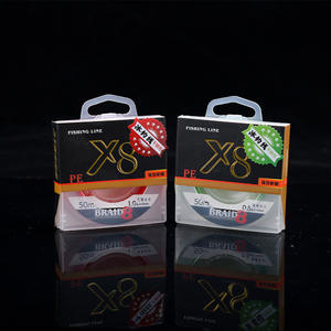 Línea de pesca trenzada X8 de 50 m, PE, para pesca en hielo, alta resistencia, multicolor, línea principal para pesca en el mar - Product Image 5