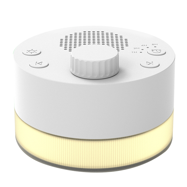 Portable White Noise Sleep Sound Machine Twist-Adjust Volume Dial Sounds Adult Baby Sleep Aid White Noise Machine