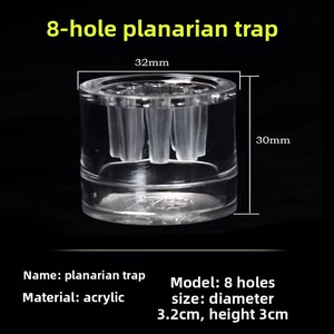 Piège à planaires pour aquarium, attrape-vers en verre pour aquarium, contrôle des parasites sans produits chimiques pour crevettes et poissons - Product Image 3