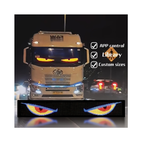 Panel LED Programable de 24V para Parabrisas de Camión, Letrero con Mensajes y Fotos, Pantalla LED para Interiores con SDK, Alimentado por USB, Letrero LED para Coche Sin Contacto para Interiores