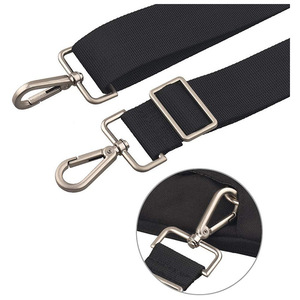 Adjustable <b>Shoulder</b> <b>Strap</b> With Padding For Laptop <b>Bag</b> Nylon Black 133cm 150cm Buckle Type Replaceable Crossbody <b>Strap</b> - Product Image 4
