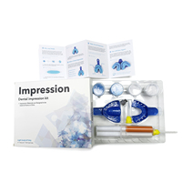 Kit d'empreinte dentaire en silicone de haute qualité avec seringue légère et plateau de moulage pour empreintes dentaires