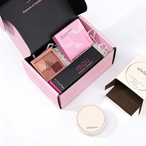 กล่องบรรจุภัณฑ์แบบพับได้สำหรับกล่องสมัครสมาชิกความงาม ทำจากกระดาษลูกฟูกชนิด B และ E พร้อมกล่องของขวัญด้านในแบบแข็ง สามารถปรับแต่งได้ - Product Image 6